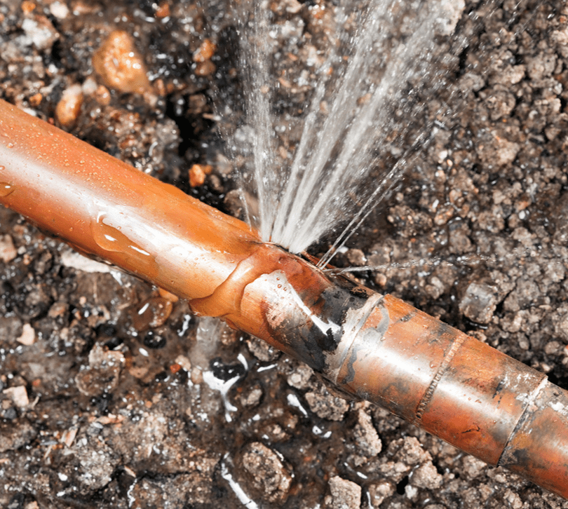 Leaky Underground Pipe